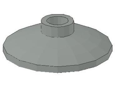 Lego Dish 2 x 2, inverse (4740) light gray