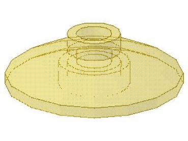 Lego Dish 2 x 2, inverse (4740) transparent yellow