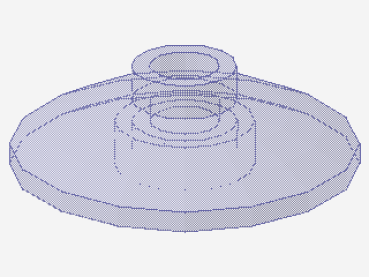 Lego Dish 2 x 2, inverse (4740) transparent purple