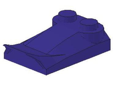 Lego Slope Stone, curved 3 x 2 x 2/3 (47456) dark purple