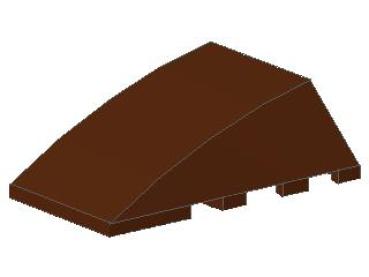 Lego Wedge, without Studs 4 x 4 (47753) reddish brown