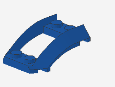 Lego Wedge 4 x 3 (47755) open, blue