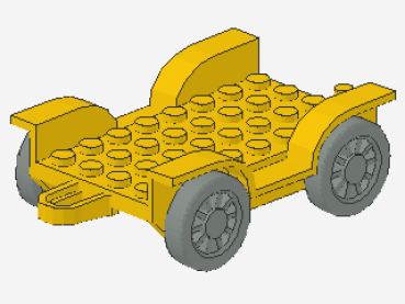 Fabuland Autochassis 6 x 8 (4796c01) gelb