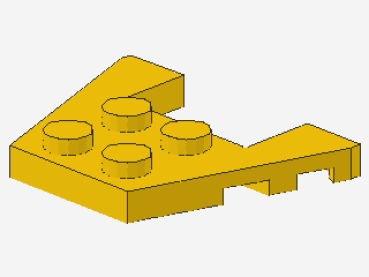 Lego Keilplatte 3 x 4 (48183) gelb