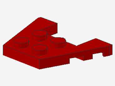 Lego Keilplatte 3 x 4 (48183) rot