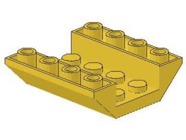 Lego Slope Stone, inverse 45° 4 x 4 x 1 (4854) yellow