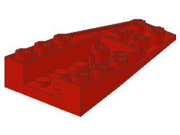 Lego Keil, invers 6 x 4 (4856a) rot