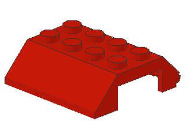 Lego Slope Stone 45° 4 x 4 x 1 (4857) red