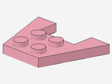Lego Keilplatte 3 x 4 (4859) pink