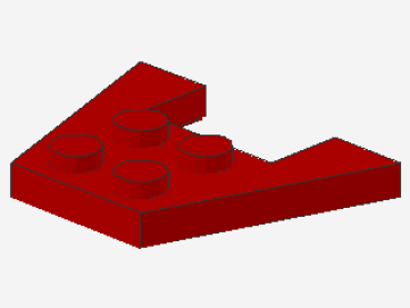 Lego Keilplatte 3 x 4 (4859) rot
