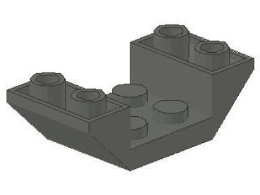 Lego Schrägstein, invers 45° 4 x 2 x 1 (4871) dunkel bläulich grau