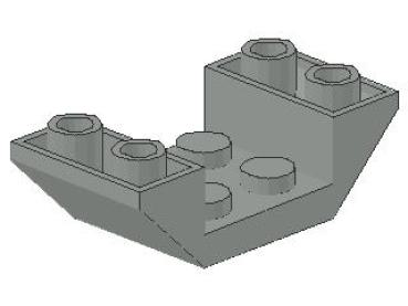 Lego Schrägstein, invers 45° 4 x 2 x 1 (4871) hell grau