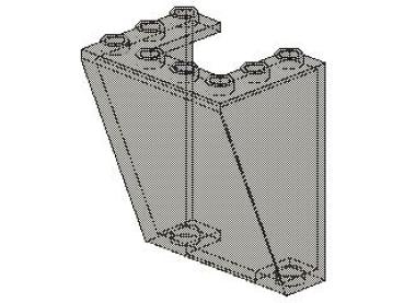 Lego Windschutzscheibe 3 x 4 x 4 (4872) invertiert, transparent schwarz