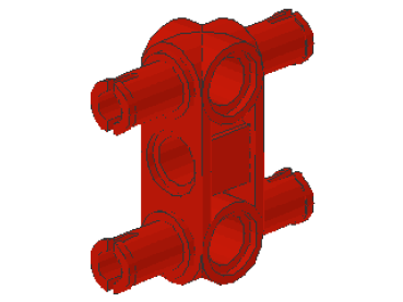 Lego Technic Pin Connector 3L (48989) red