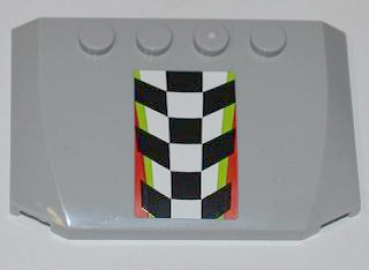 Lego Wedge 4 x 6, decorated (52031pb041)