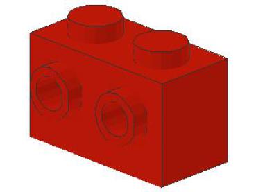 Lego Stein, modifiziert 1 x 2 x 1 (52107) rot