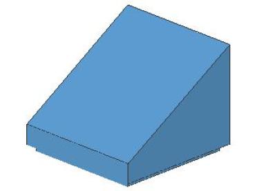 Lego Schrägstein 30° 1 x 1 x 2/3 (54200) mittel blau