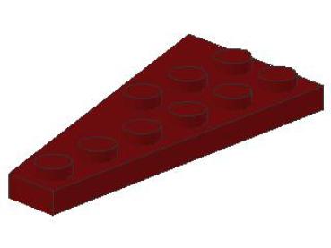 Lego Wedge Plate 6 x 3 (54383) dark red