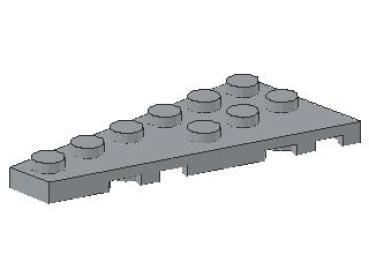 Lego Wedge Plate 6 x 3 (54384) light bluish gray