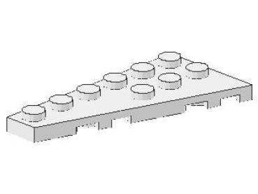 Lego Wedge Plate 6 x 3 (54384) white