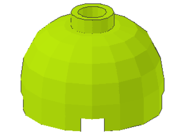 Lego Brick, round 2 x 2 x 1 (553b) lime