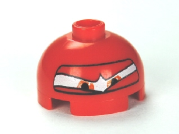Lego Brick, round 2 x 2 x 1 (553pb011) Formula 1 Helmet