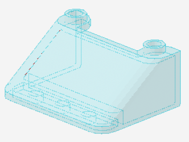 Lego Windscreen 3 x 4 x 1 1/3 (57783) transparent light blue