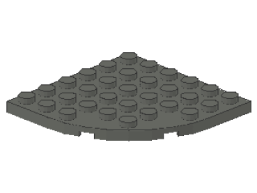 Lego Platte 6 x 6, rund (6003) Rundecke, dunkel bläulich grau