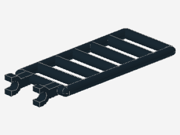 Lego Bar 7 x 3 (6020) with 2 Clips, black