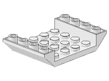 Lego Slope Stone, inverse 45° 6 x 4 x 1 (60219) white