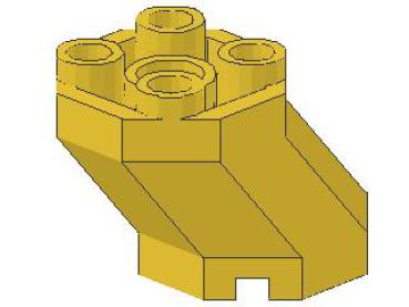 Lego Stein, modifiziert 2 x 3 x 1 2/3 (6032) gelb