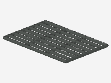 Lego Bar 9 x 13 (6046) Gate Grille, dark gray