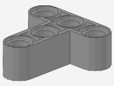 Lego Technic Liftarm 3 x 3 (60484) T-Form, hell bläulich grau