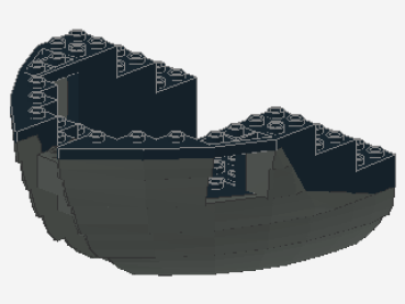 Lego Rumpf, Bug 12 x 12 x 5 1/3 (6050c03)