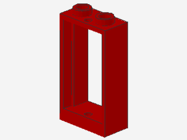 Lego Windows 1 x 2 x 3 (60593) red