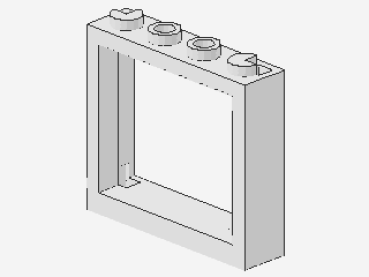 Lego Windows 1 x 4 x 3 (60594) white