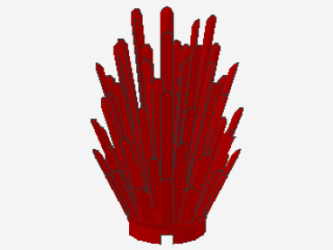 Lego Busch, stachelig (6064) rot