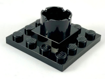 Lego Mastsection, Basis 4 x 4 x 1 1/3 (6067) schwarz