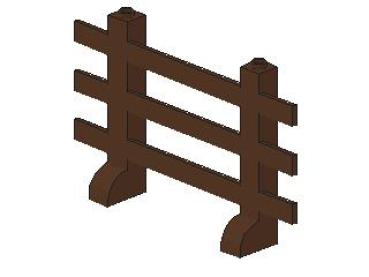 Lego Fence 2 x 12 x 6 (60791) brown