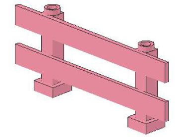 Lego Zaun 1 x 8 x 2 2/3 (6079) pink