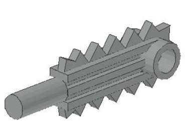 Lego Minifigur Kettensäge, Schwert (6117) hell grau