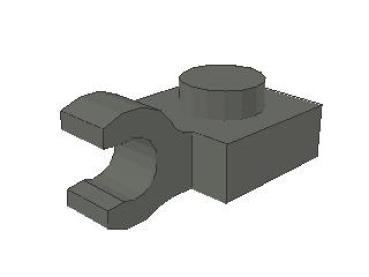 Lego Platte, modifiziert 1 x 1 (61252) dunkel bläulich grau