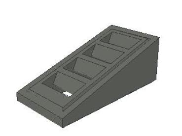 Lego Slope Stone 18° 2 x 1 x 2/3 (61409) dark bluish gray