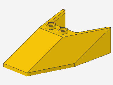 Lego Windscreen 6 x 4 x 1 1/3 (6152a) yellow