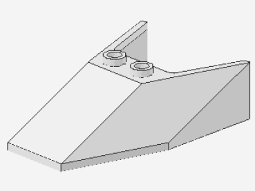 Lego Windscreen 6 x 4 x 1 1/3 (6152a) white