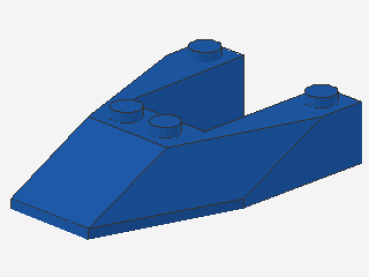 Lego Wedge 6 x 4 (6153a) blue