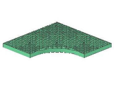 Lego Brick, modified 24 x 24 x 1 (6161) medium green