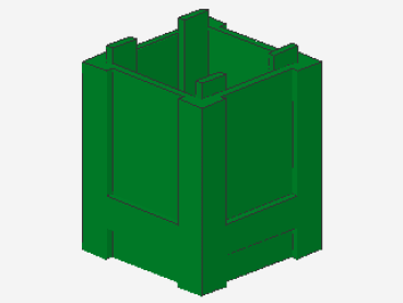 Lego Box 2 x 2 x 2 (61780) green