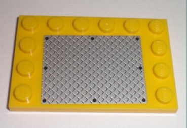 Lego Tile 4 x 6, with Studs, decorated (6180pb025)