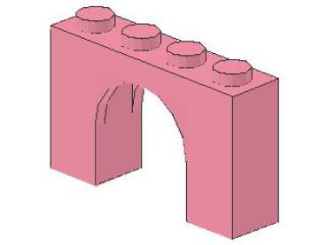 Lego Stein, Bogen 1 x 4 x 2 (6182) pink